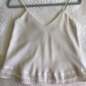 Aritzia White Silk Camisole